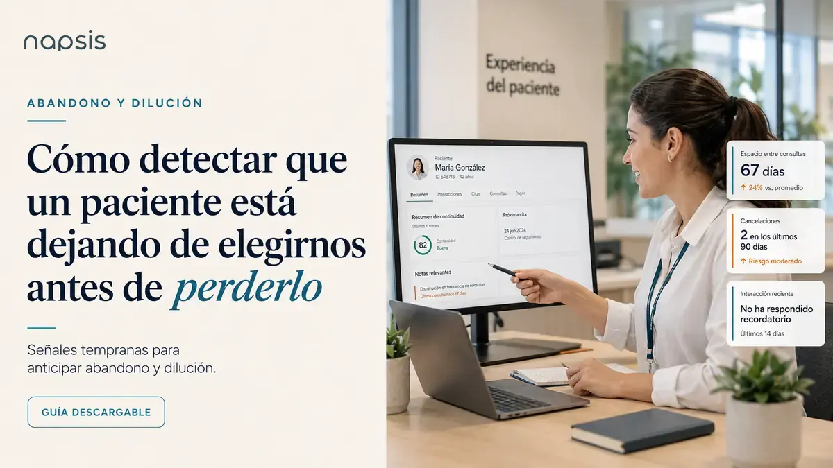 Cómo detectar que un paciente está dejando de elegirnos antes de perderlo